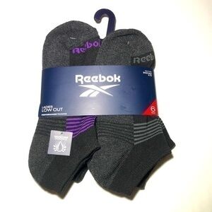 Reebok women’s low cut socks black 6 pack size 4-10